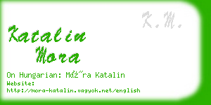 katalin mora business card